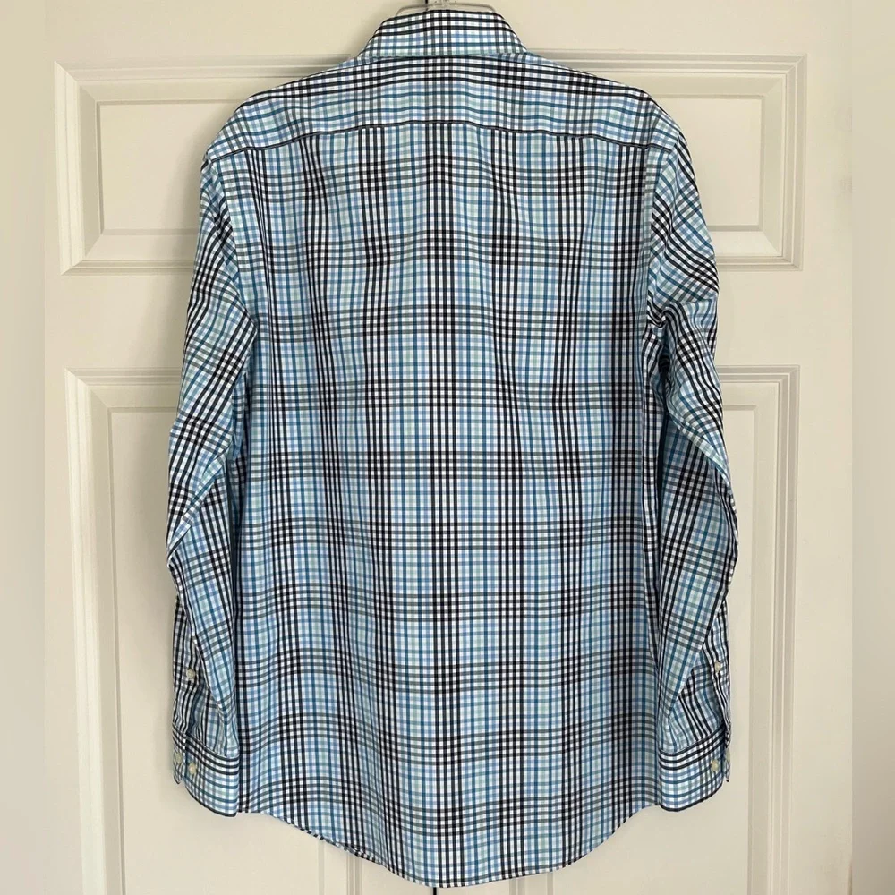 Banana Republic Grant Fit Non Iron Long Sleeve Button Down Shirt Size Large
